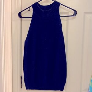 Size small Loft brand navy blue sweater in high neck tank